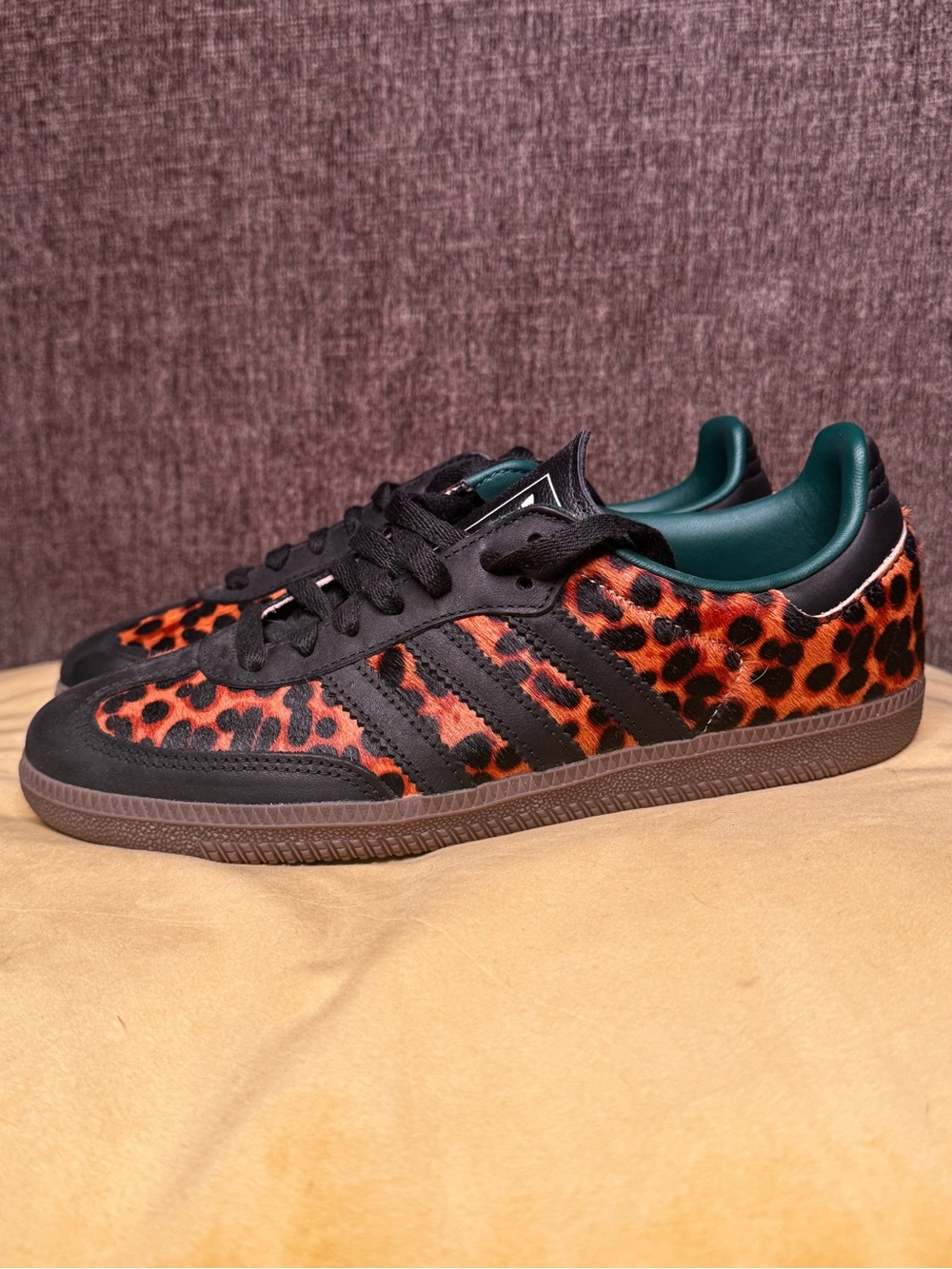 adidas Women’s Leopard Print Samba Sneakers - Picture 2 of 8